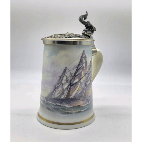Franklin Porcelain Other - "The China Clippers" Stein By Leonard J Pearce 1984 Franklin Porcelain